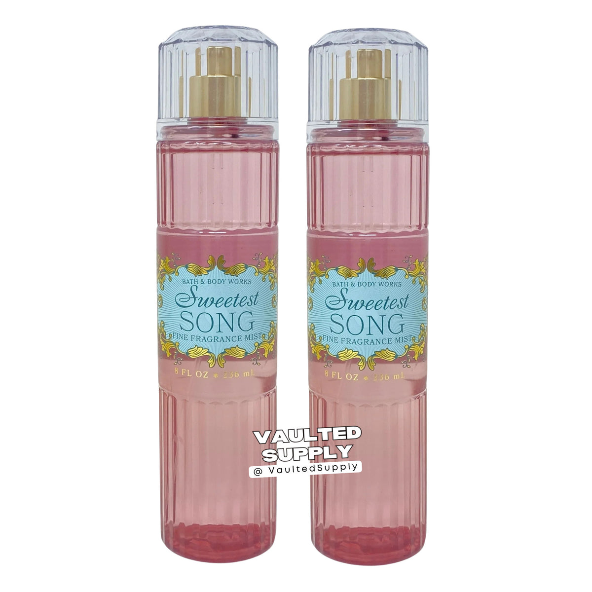 Bath & Body Works Sweetest Song Fragrance Body Mist 2-Pack - Fresh & Fruity Scent