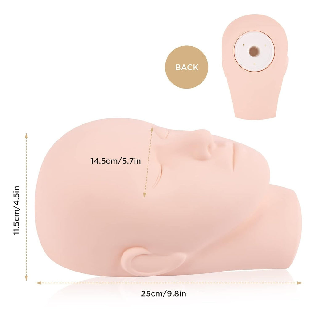 Realistic Silicone Lash Mannequin Head for Makeup & Lash Extensions