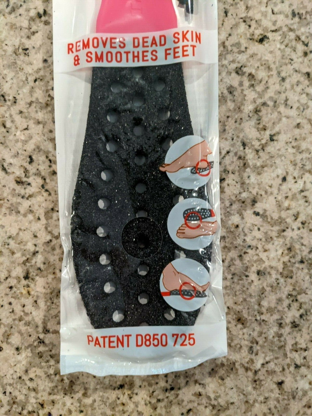 Multi-Color Coarse Foot File Callus Remover Pedicure Tool - Wet or Dry Use
