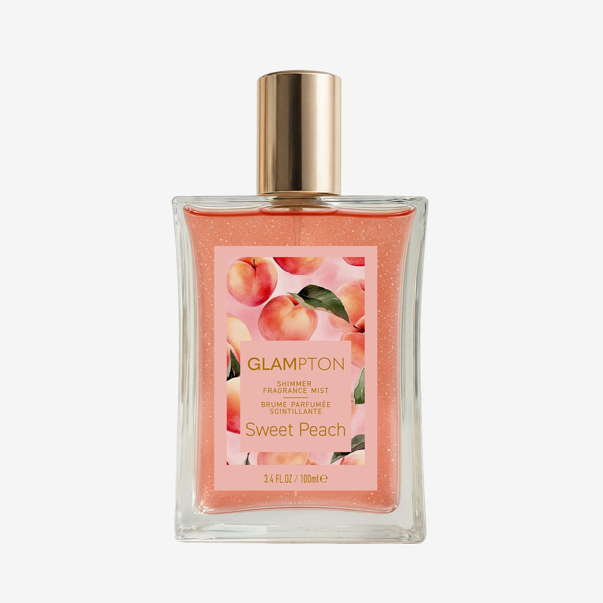 Sweet Peach Shimmer Fragrance Mist 3.4 oz - Refreshing Body Spray