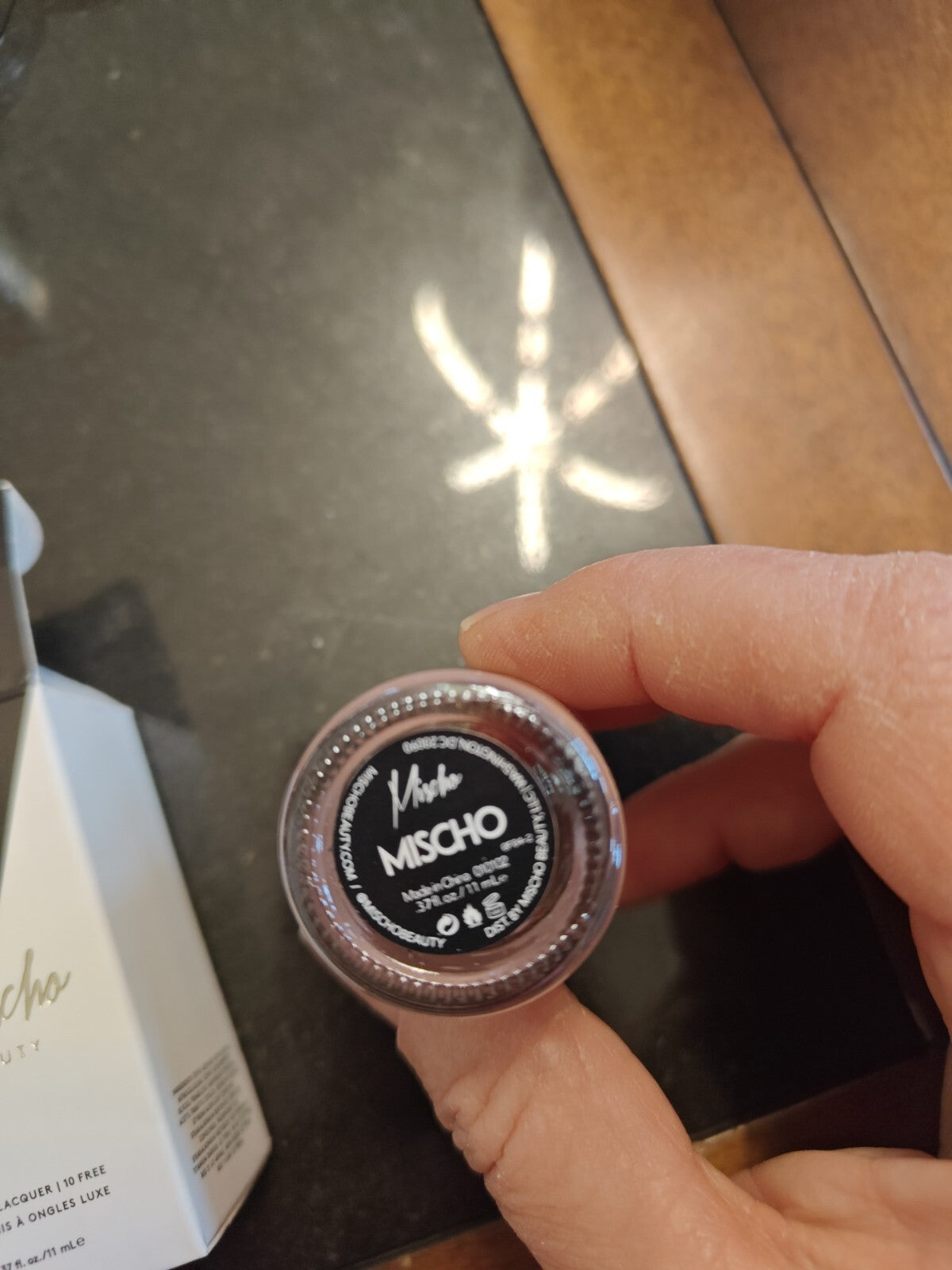 Lavender Pink Nail Lacquer Polish - 0.37 Fl Oz, 10-Free, Mischo