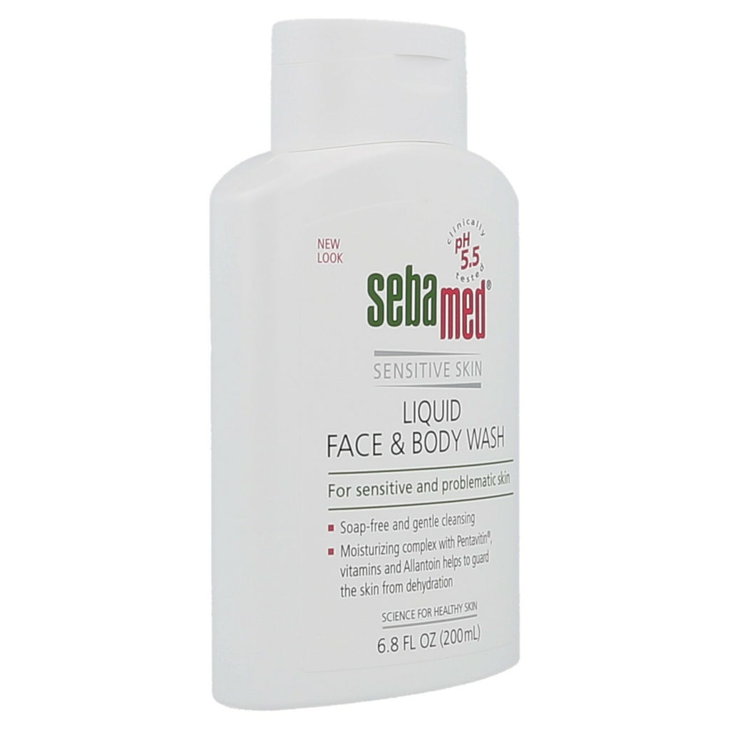 Sensitive Skin Liquid Body & Face Wash - Soap-Free, 200mL