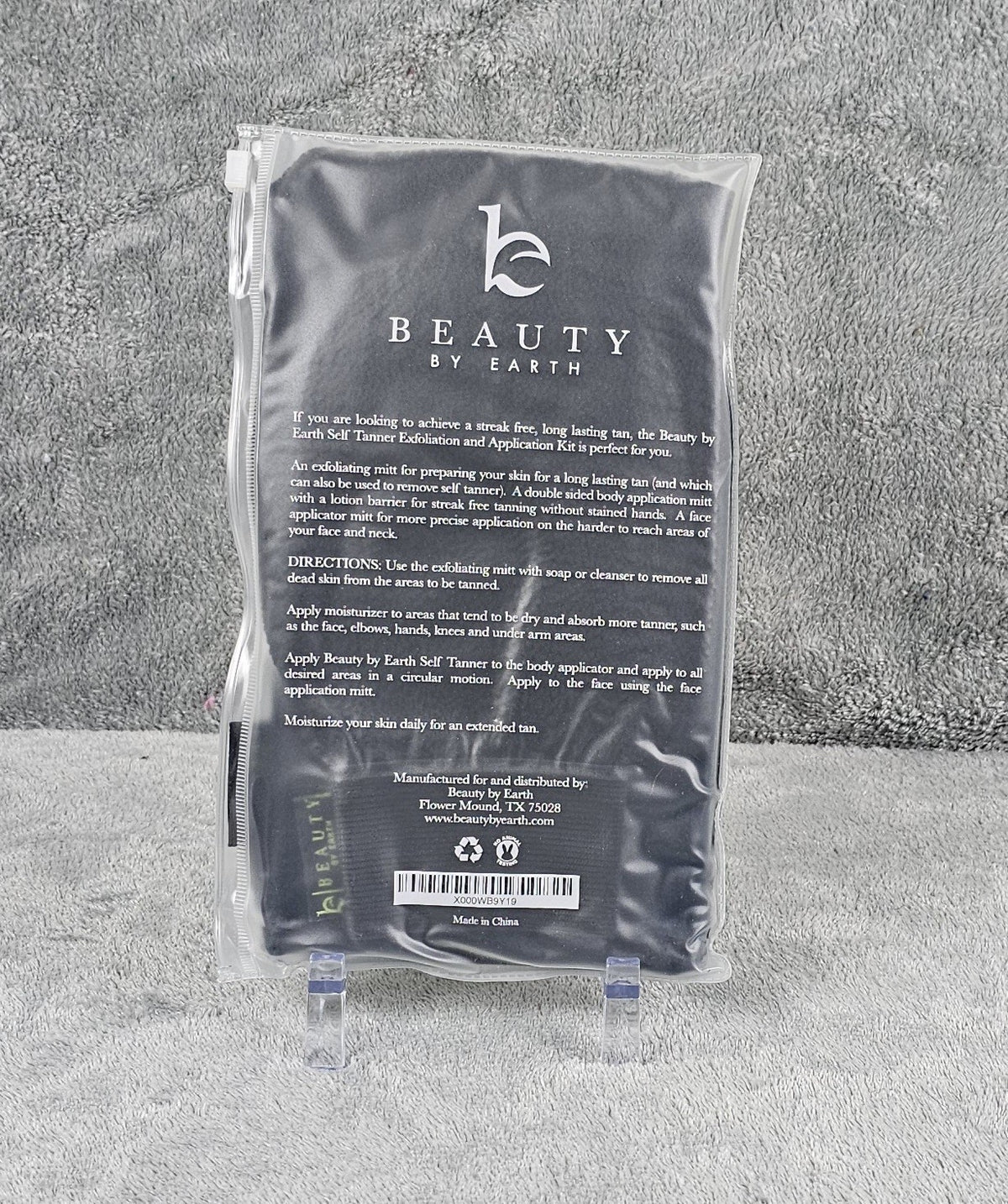 Self Tanner Application Kit with Exfoliating & Tanning Mitts - Reusable Set