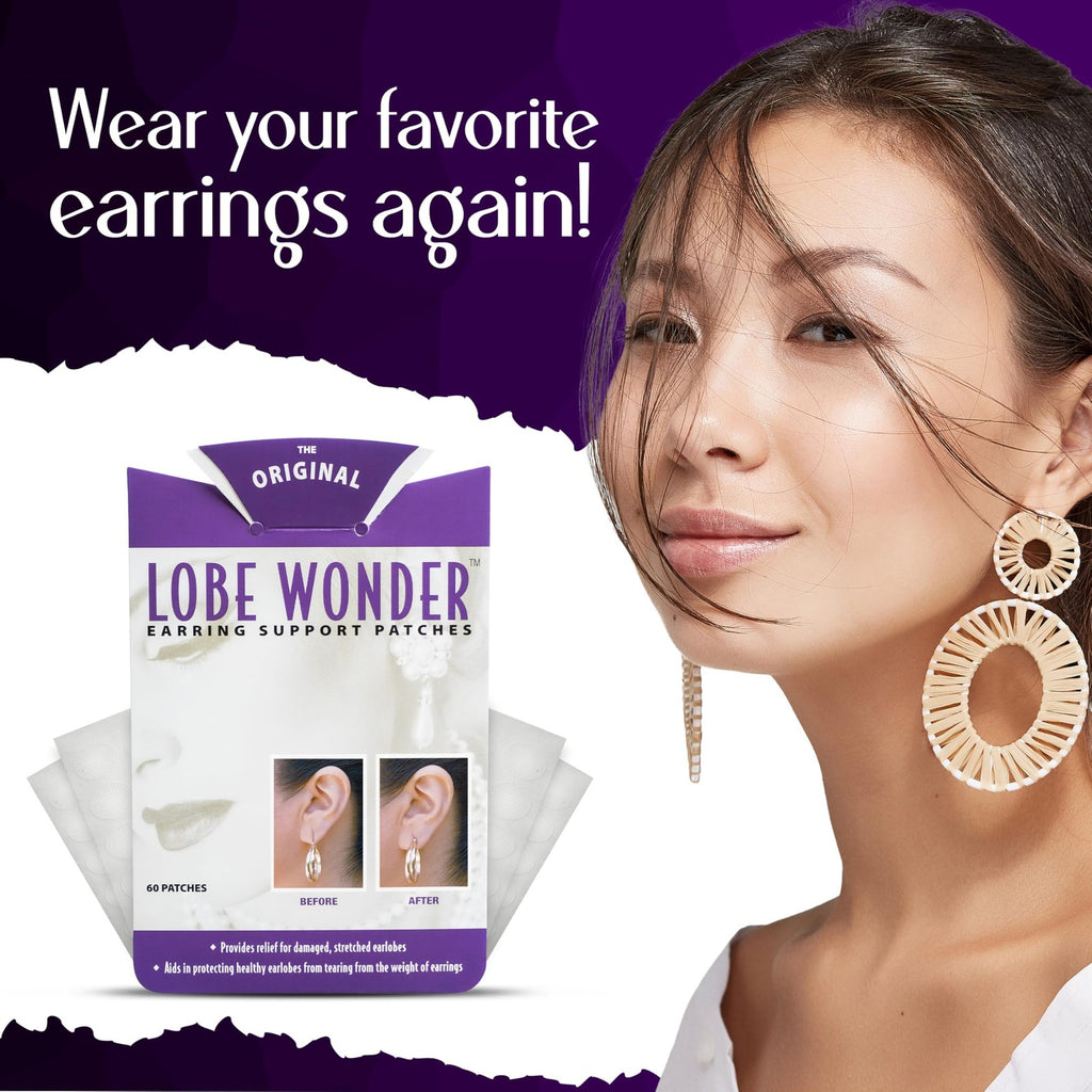 Lobe Wonder Ear Lobe Support Patch for Pierced Ears - Hypoallergenic Back Patch