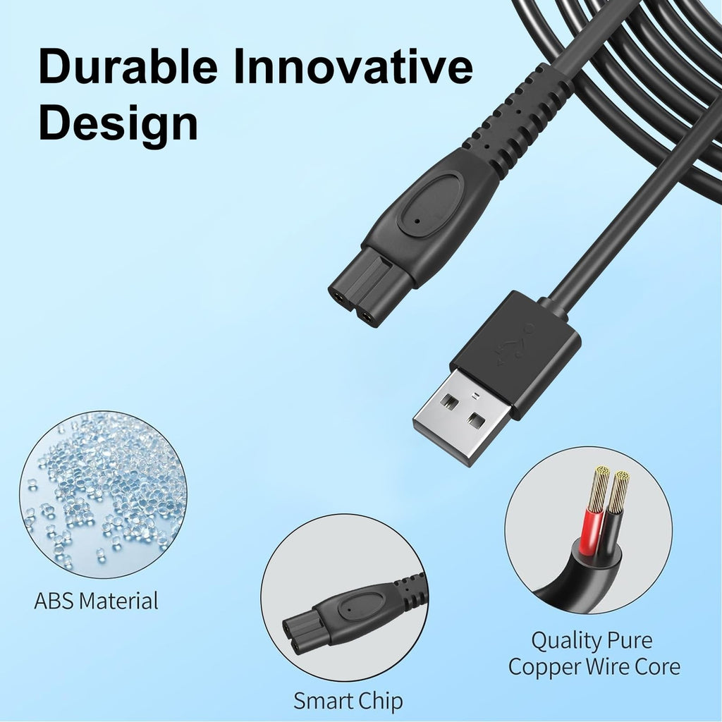5V Replacement Charger Cord for Philips Norelco Electric Shavers and Trimmers