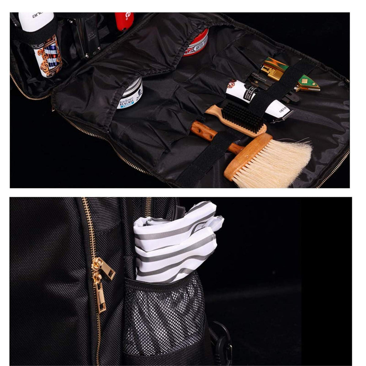 Professional Barber Clipper Organizer Bag - Portable Travel Storage Case