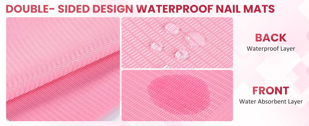 Disposable Nail Practice Mats 20 Pieces - Waterproof Double-Sided Nail Art Sheets