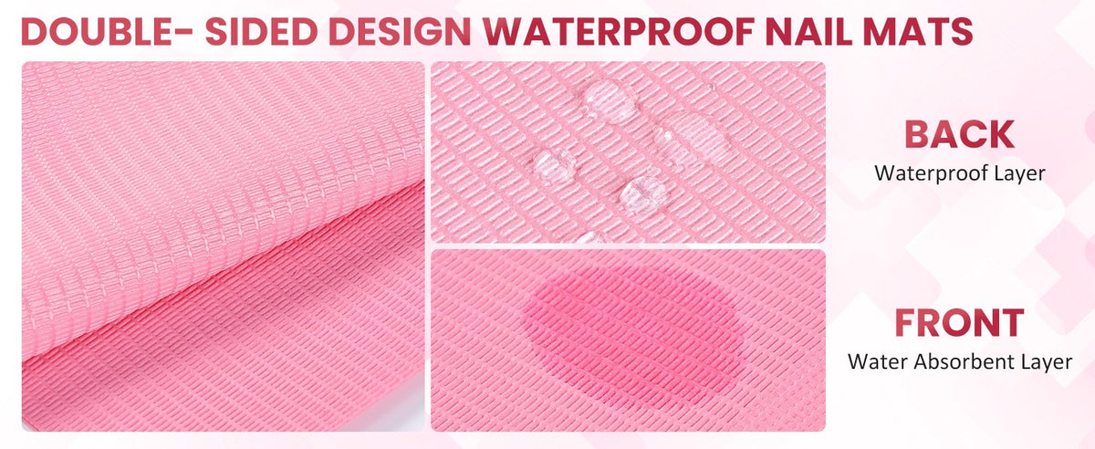 Disposable Nail Practice Mats 20 Pieces - Waterproof Double-Sided Nail Art Sheets
