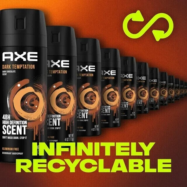 Men's Deodorant Body Spray - Dark Temptation 12-Pack