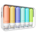 Leakproof Travel Bottles Set - 6 Pack TSA Approved 3 oz Toiletry Containers