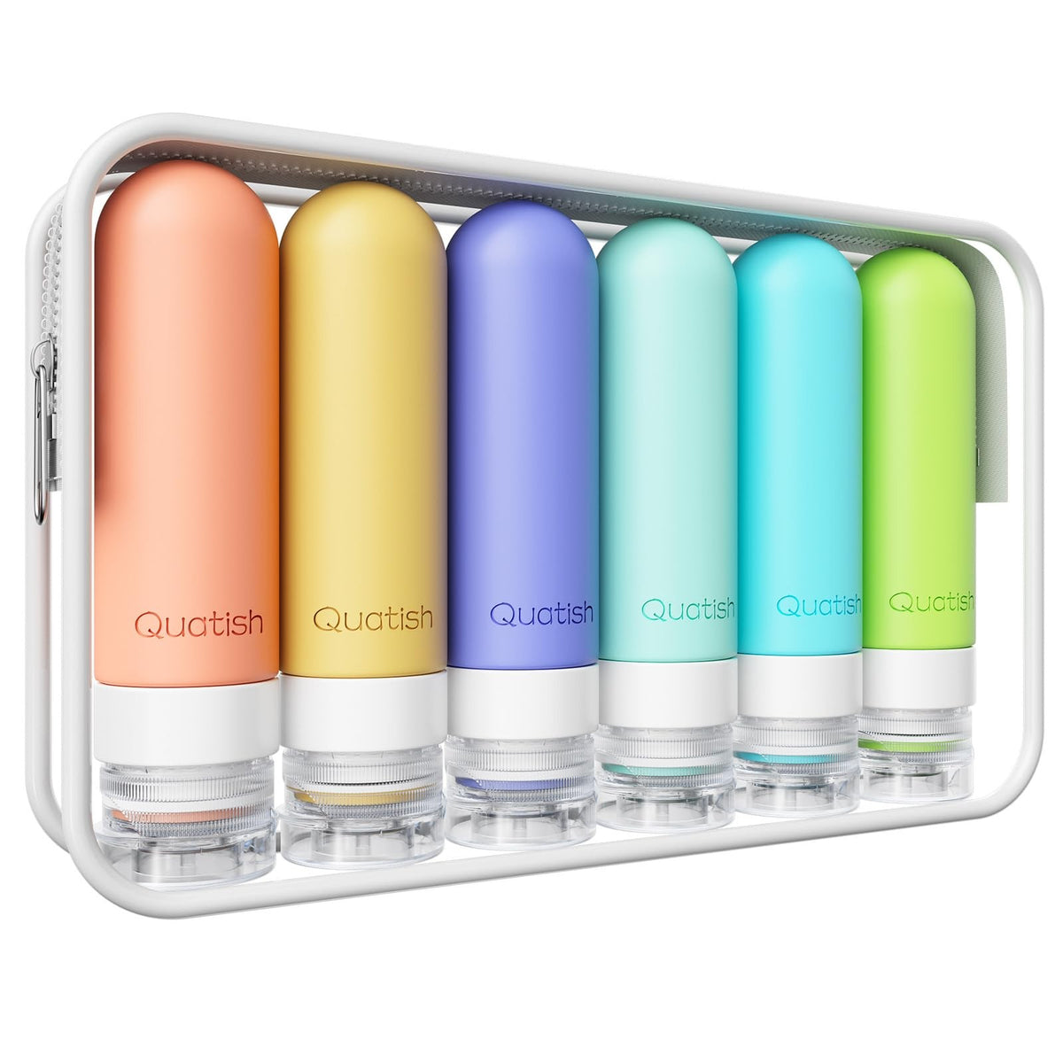 Leakproof Travel Bottles Set - 6 Pack TSA Approved 3 oz Toiletry Containers