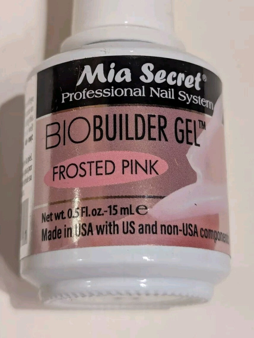 Nail Builder Gel Frosted Pink 0.05oz - Professional Nail System