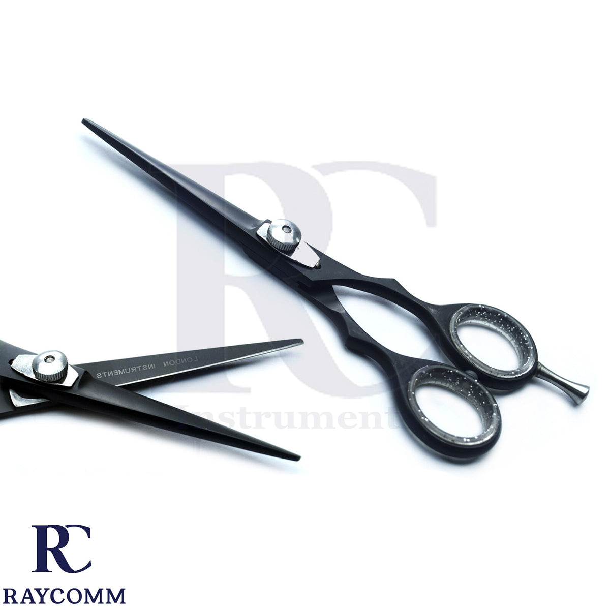 5-Inch Barber Hair Cutting Scissors with Sharp Blade - Black