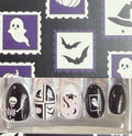 Red Aspen Dead but Darling Halloween Short Almond Press-On Nails - Dallas Style