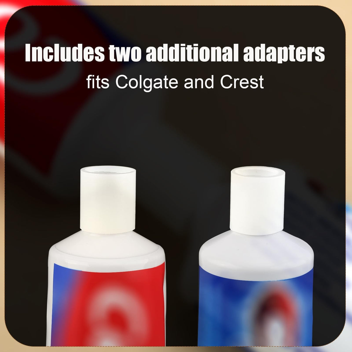 Toothpaste Refill Adapters 2 Pack for Crest - Reusable Toothpaste Transfer Tools