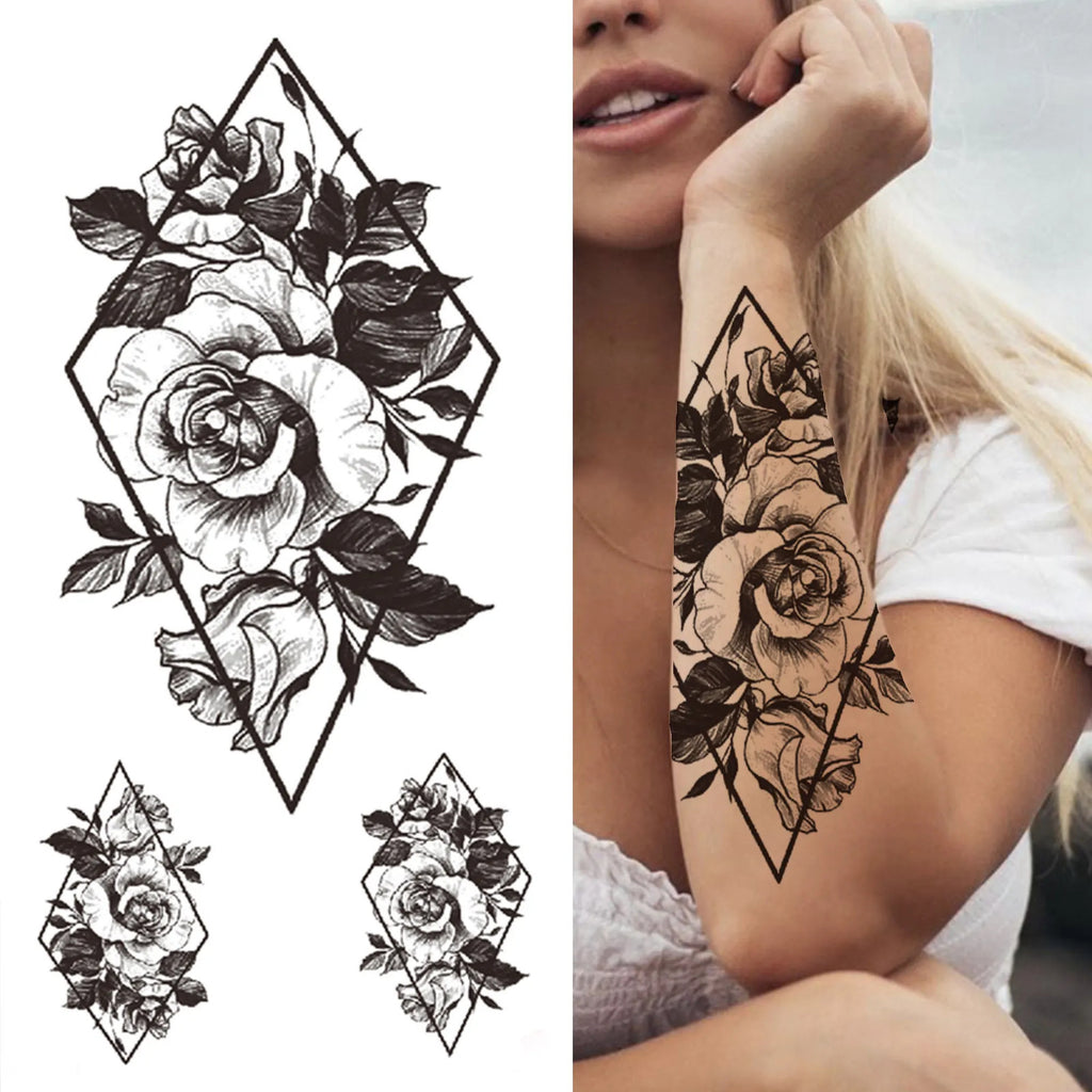 Full Arm Temporary Tattoos Sleeve for Men and Women – Realistic Warrior Design