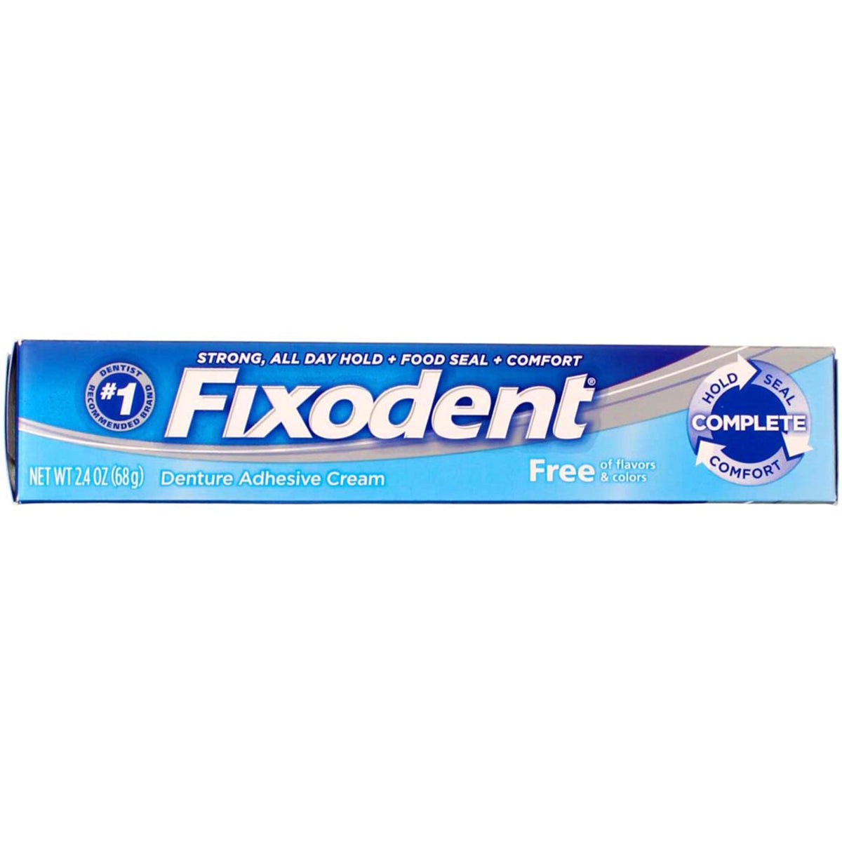 Denture Adhesive Cream Unflavored 5 Pack - Strong Long-Lasting Hold