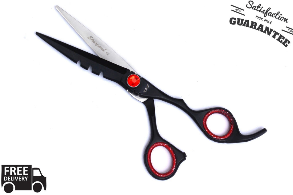 Professional Hair Cutting and Thinning Scissors Set with Razor and Tweezers