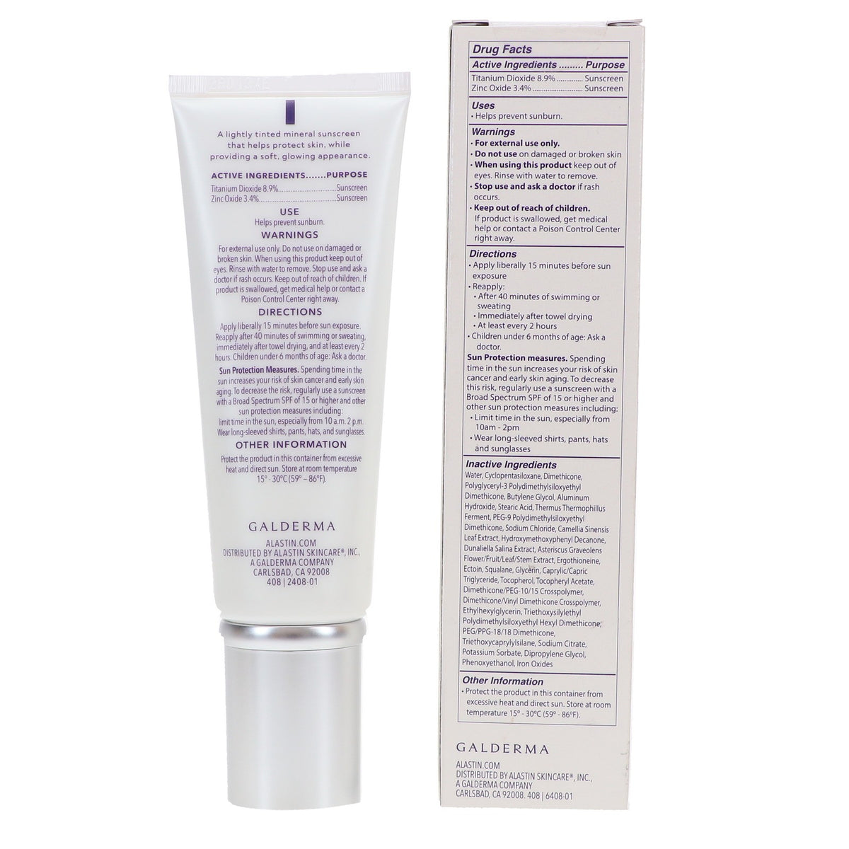 Mineral Sunscreen SPF 36 Tinted Face Sunscreen Broad Spectrum Hydratint Pro 3.2 oz