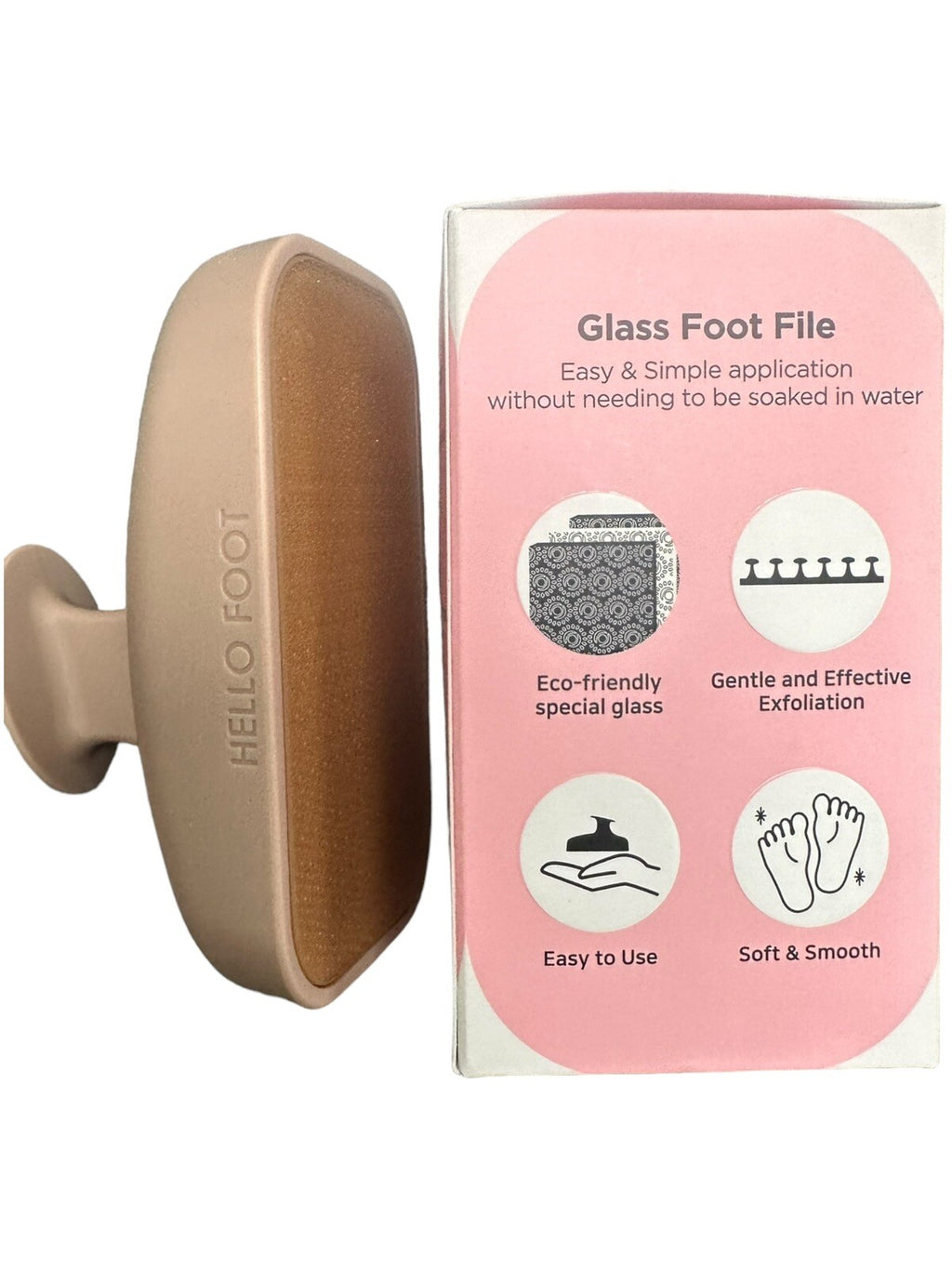 Foot File Glass Pad Foot Scraper Exfoliating Pedicure Tool
