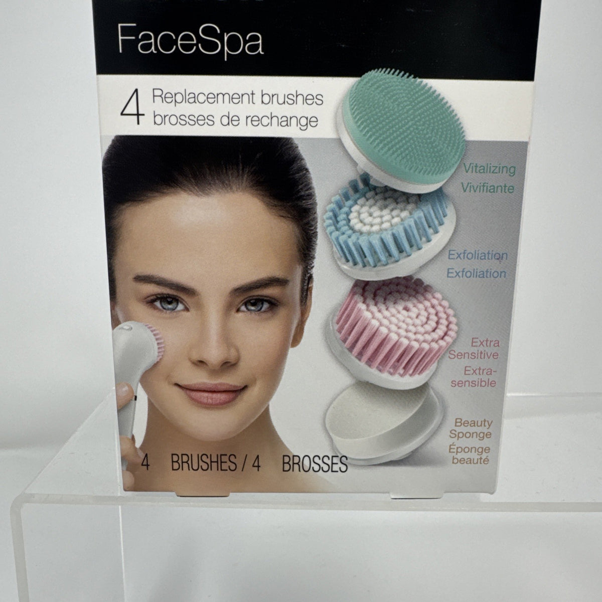 Braun FaceSpa 80MV Replacement Brush Heads Bundle - 4 Pack