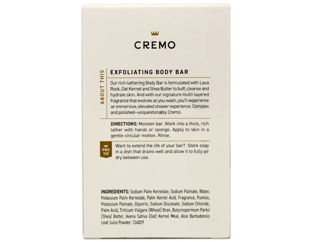 Men's Exfoliating Body Bar with Bourbon & Oak Scent - 2 Pack 5 oz