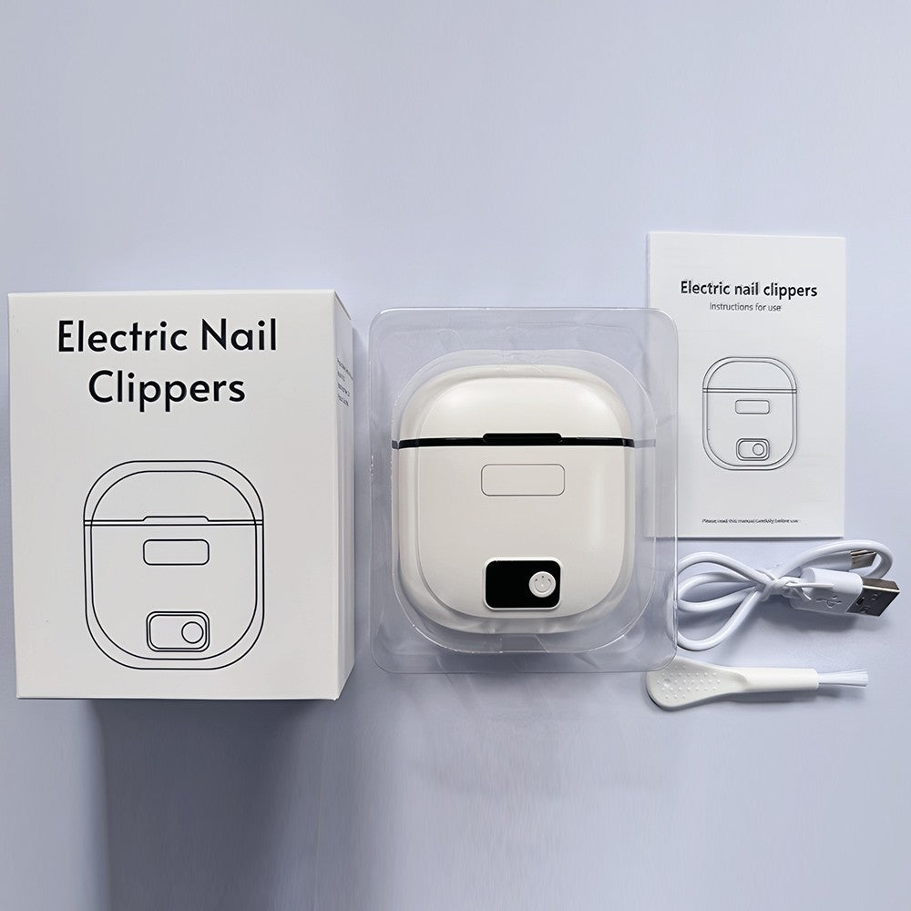 Electric Nail Clipper Trimmer with LED Light & 3 Adjustable Speeds
