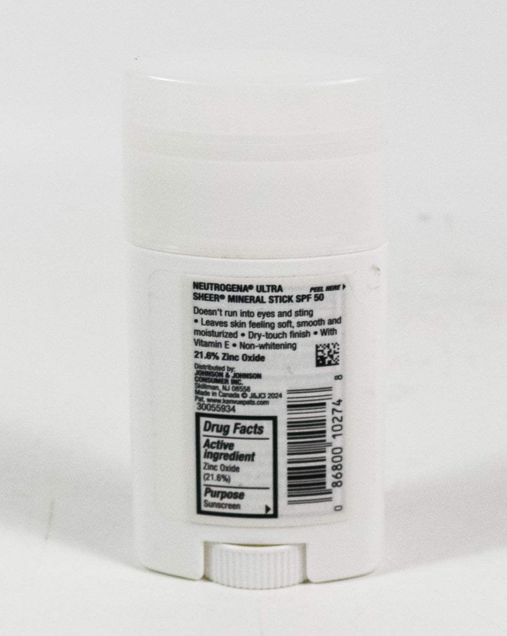 SPF 50 Mineral Sunscreen Stick for Face & Body - Water Resistant 1.5oz