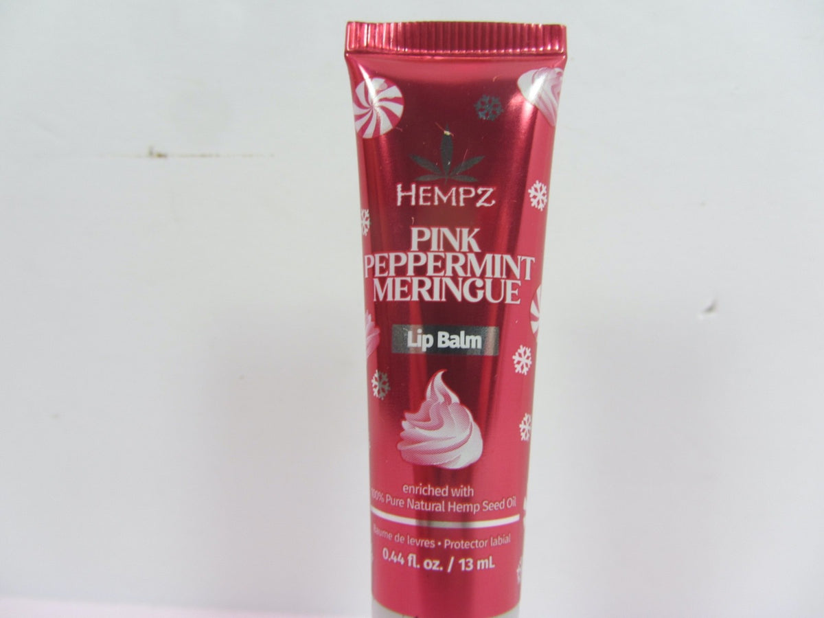 Holiday Pink Peppermint Meringue Lip Balm - Moisturizing 2 oz