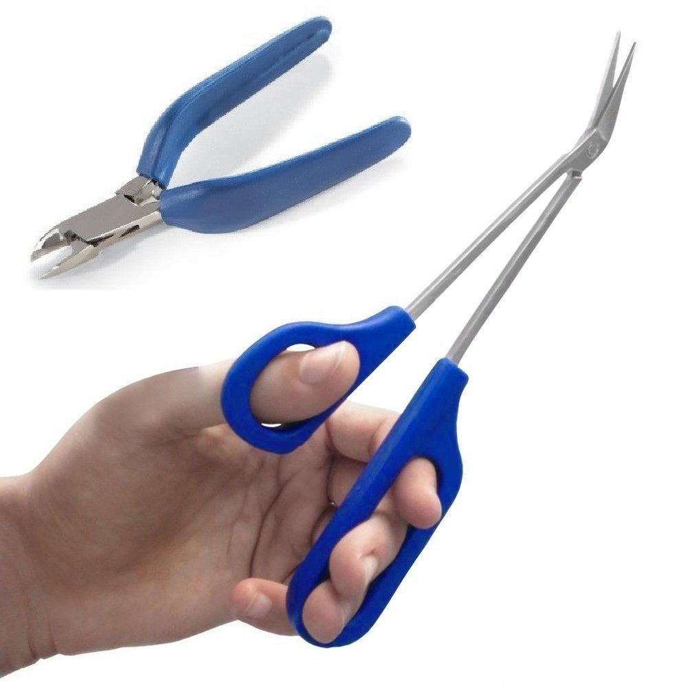 Giant Toe Nail Clippers & Long Reach Toenail Scissors - Stainless Steel