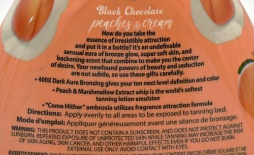 Bronzing Tanning Lotion with Peaches & Cream - 13.5 oz Deep Glow