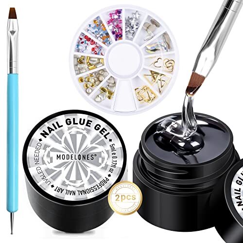 Strong Nail Rhinestone Glue for DIY Nail Art - Salon-Quality Adhesive