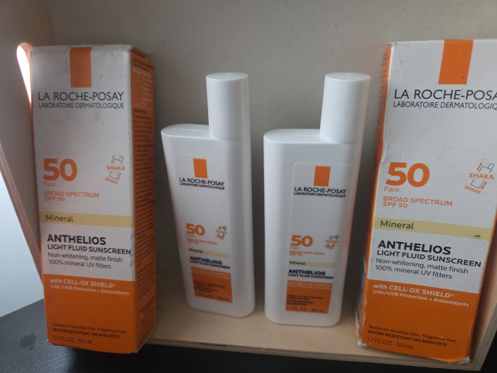 Mineral Face Sunscreen SPF 50 Ultra Light UV Block Lotion - 1.7 oz Pack of 2