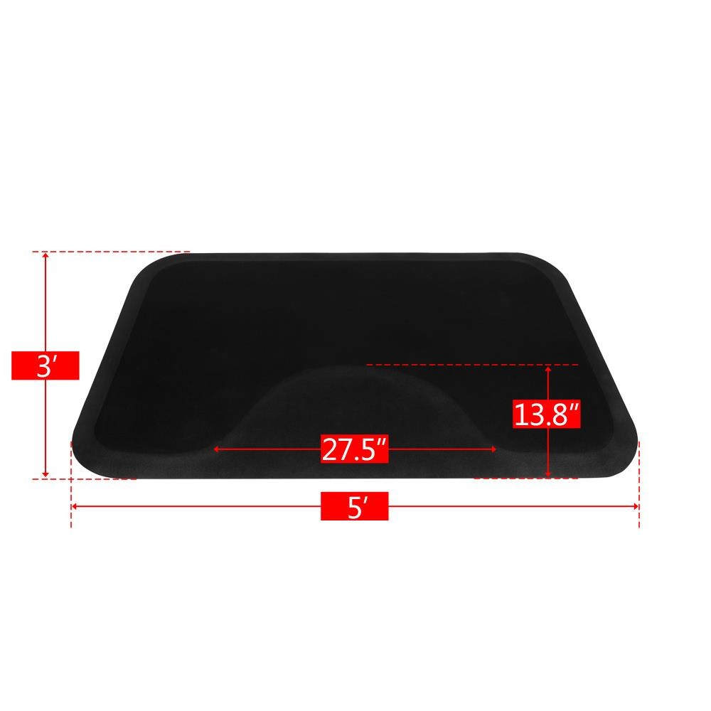 3 ft x 5 ft Anti-Fatigue Salon Floor Mat for Barber Chairs and Stations