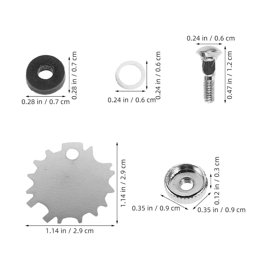 Hair Scissors Tension Adjustment Kit with Wrench and Spare Washers