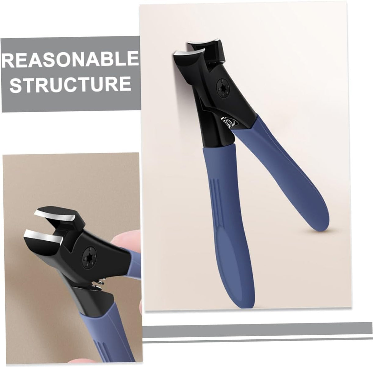 Extra Large Heavy Duty Stainless Toe Nail Clippers for Thick Nails