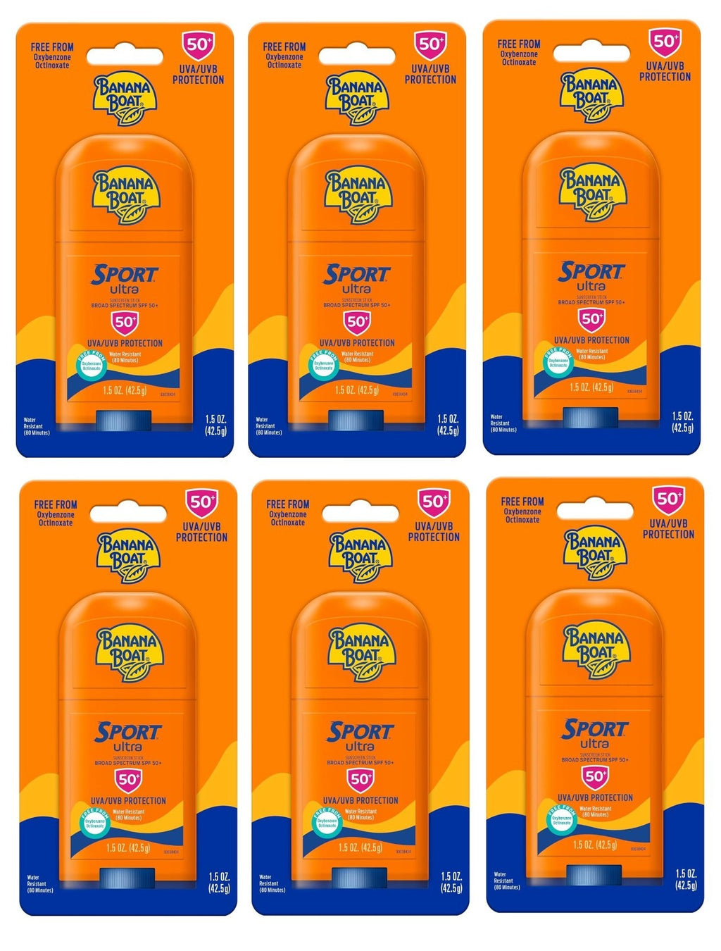 SPF 50 Sunscreen Sticks Ultra Sport Pack - Water-Resistant, Broad Spectrum