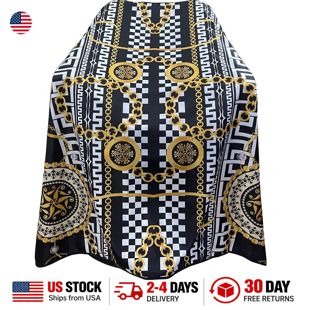 Large Waterproof Barber Cape for Men Hair Cutting, Styling & Salon Use