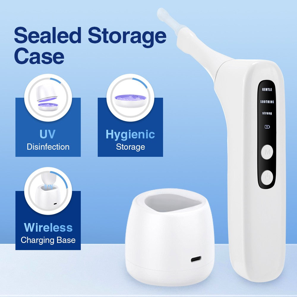 Rechargeable UV Sterilizing Tonsil Stone Removal Tool with 4 Silicone Tips