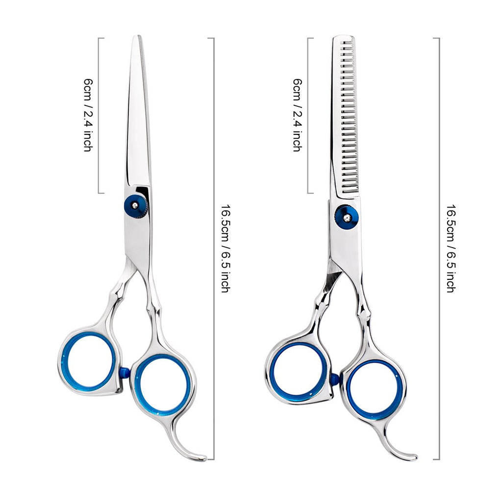 Professional Hair Cutting Kit with 2 Scissors & Accessories for Home & Salon Use