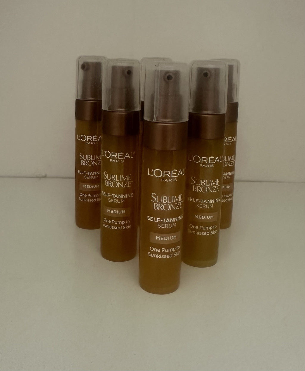 L'Oréal Self-Tanning Serum Medium - Travel Size Lot of 6