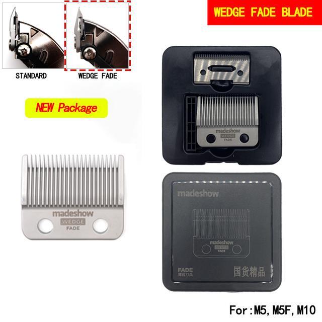 Hair Clipper Blade Replacement for Madeshow M5 M10 R66 R77f - Stainless Steel Wedge Fade Blades