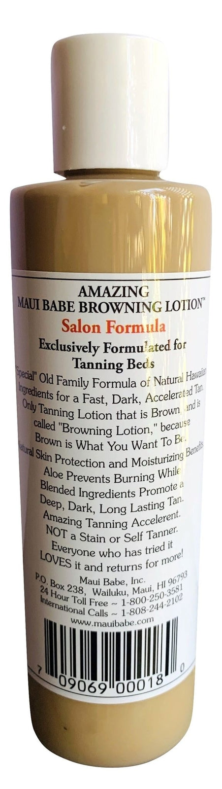 Indoor Tanning Lotion - Maui Babe Salon Formula 8oz for Deep Dark Tan