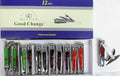 12 Pack 3-Way Nail Clippers with Knife and Bottle Opener - 2.75" Multi-Function Grooming Tools