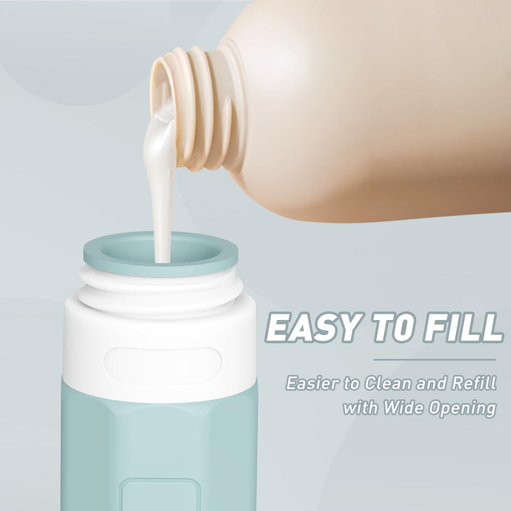 TSA Approved Travel Bottles Set - Leakproof 3oz Toiletry Containers for Carry-On
