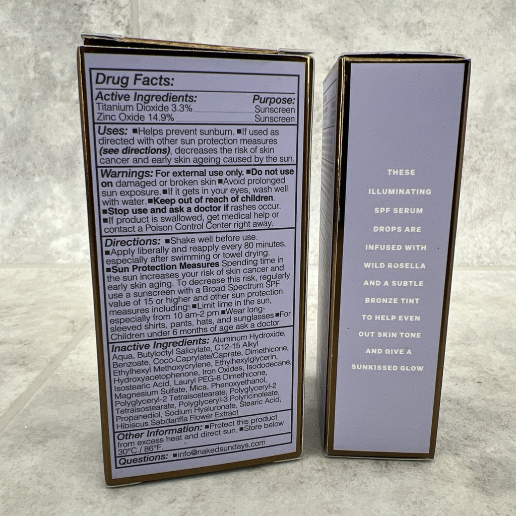 Mineral Glow Serum Drops - Bronze 2 Pack, Face & Body Skin Care