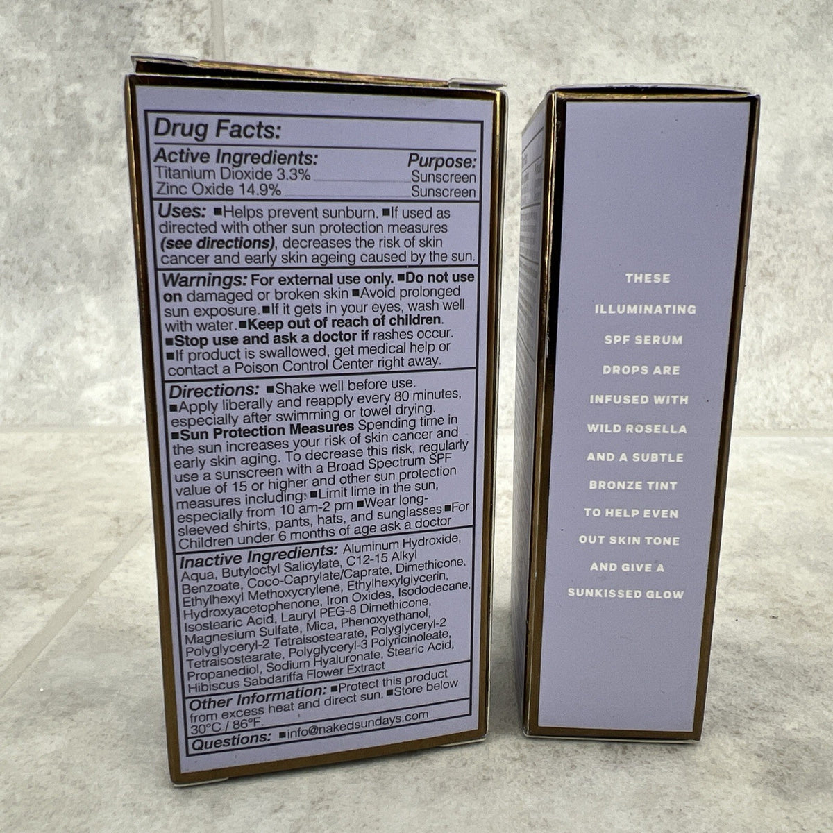 Mineral Glow Serum Drops - Bronze 2 Pack, Face & Body Skin Care