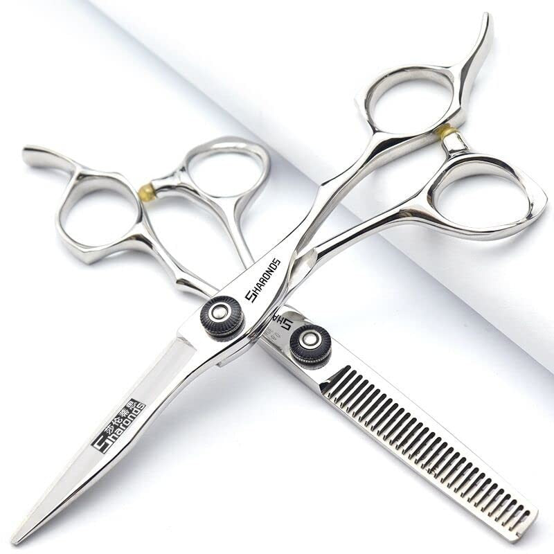 Professional Hairdressing Shears, 6-Inch Stainless Steel Hair Thinning Scissors