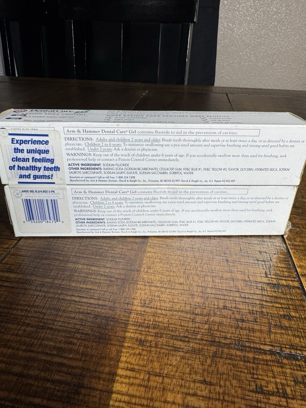Arm & Hammer Fluoride Anticavity Toothpaste Gel - Fresh Mint 6.3oz (2 Pack)