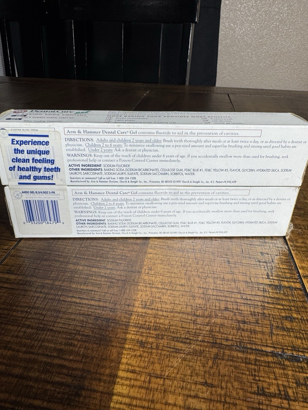 Arm & Hammer Fluoride Anticavity Toothpaste Gel - Fresh Mint 6.3oz (2 Pack)